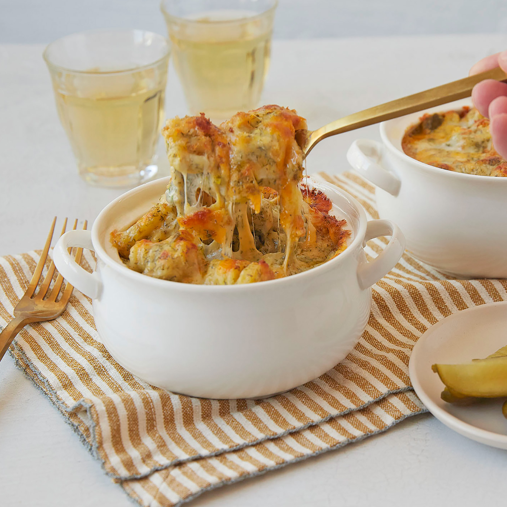 Murray’s Dill Pickle Mac & Cheese a tangy heatandeat dish Murray's Cheese