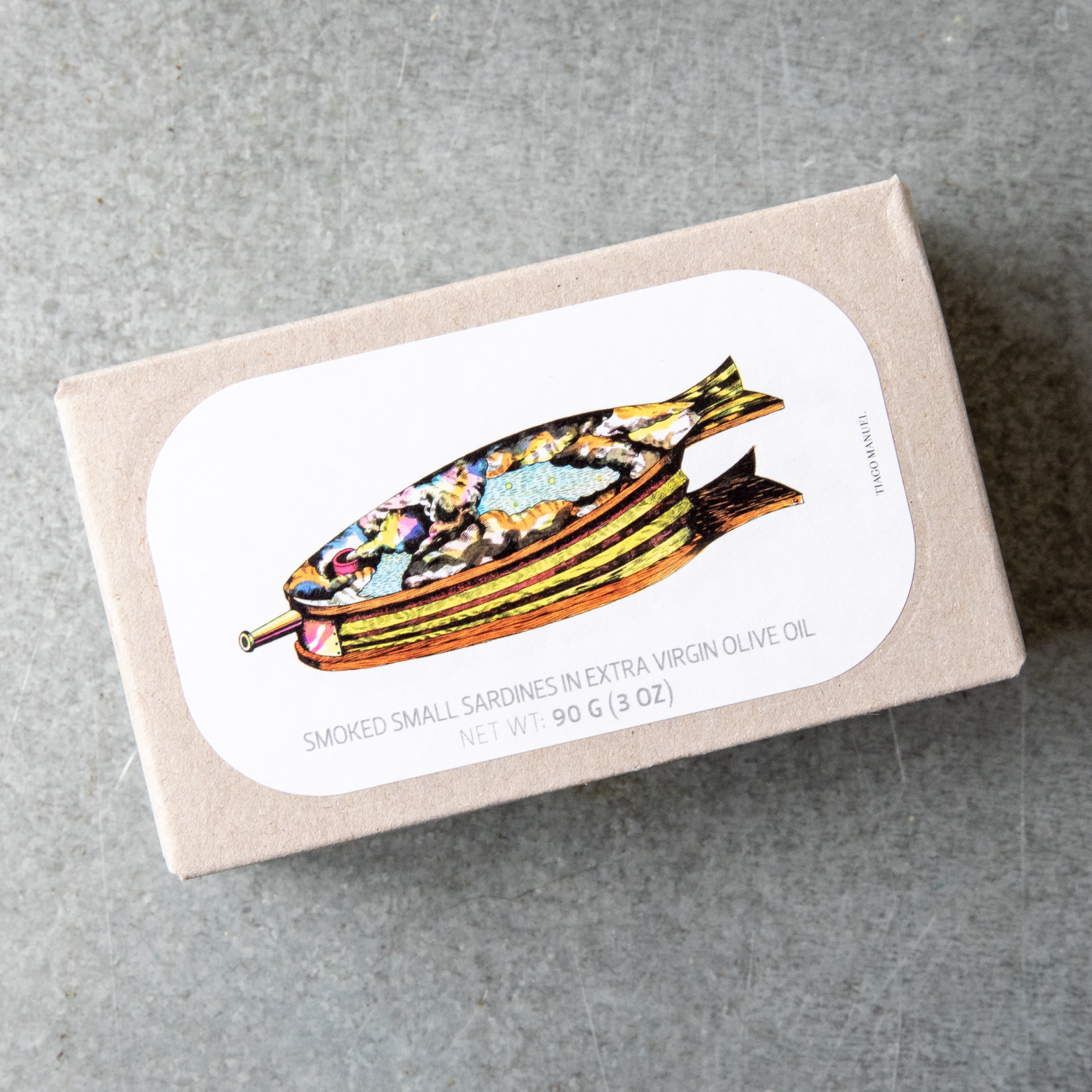 José Gourmet Smoked Small Sardines in Olive Oil a tin of smoky, briny