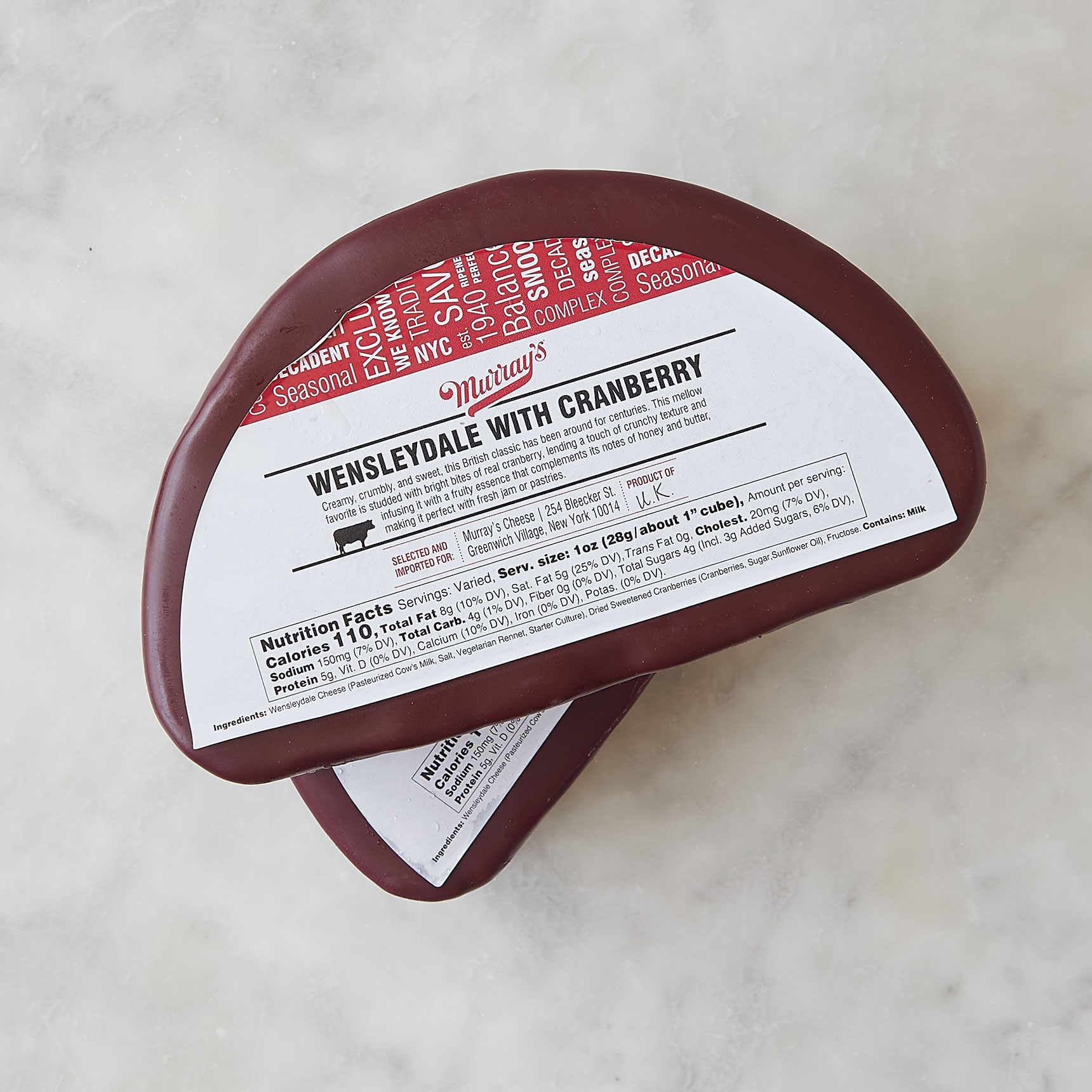 Wensleydale With Cranberries – a classic holiday cheese | Murray's