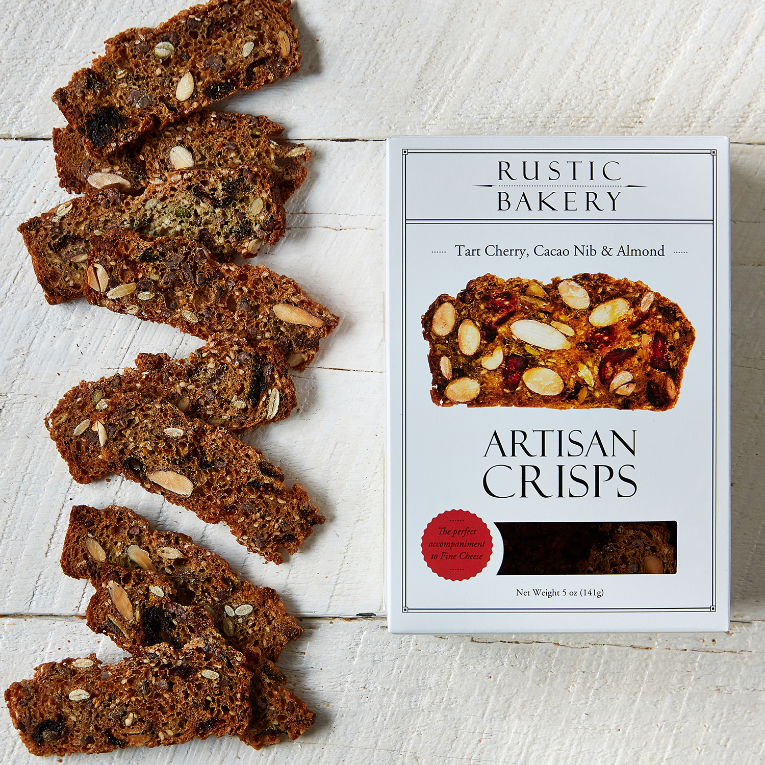 Rustic Bakery Tart Cherry, Cacao Nib, & Almond Crisps - a sweet
