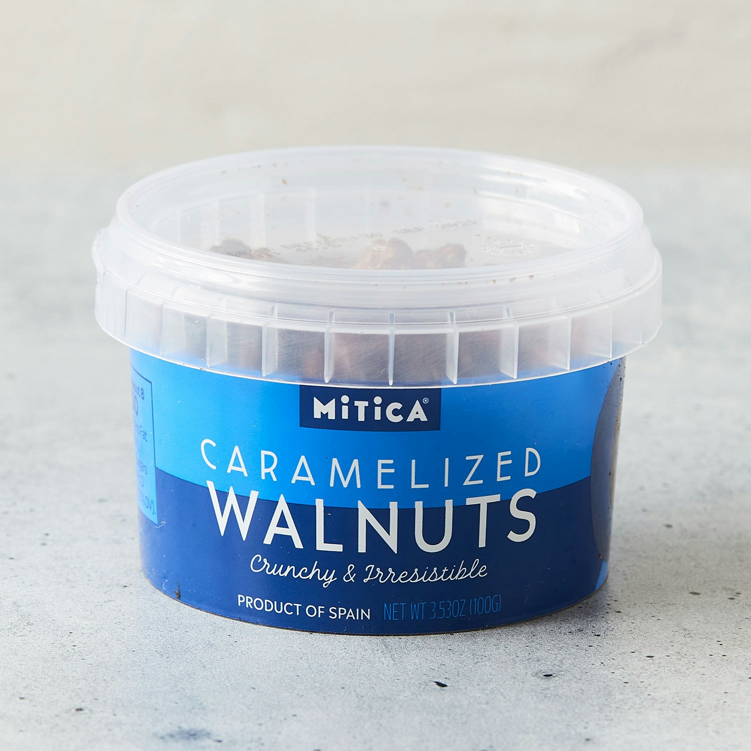 mitica caramelized walnuts minitub specialty foods