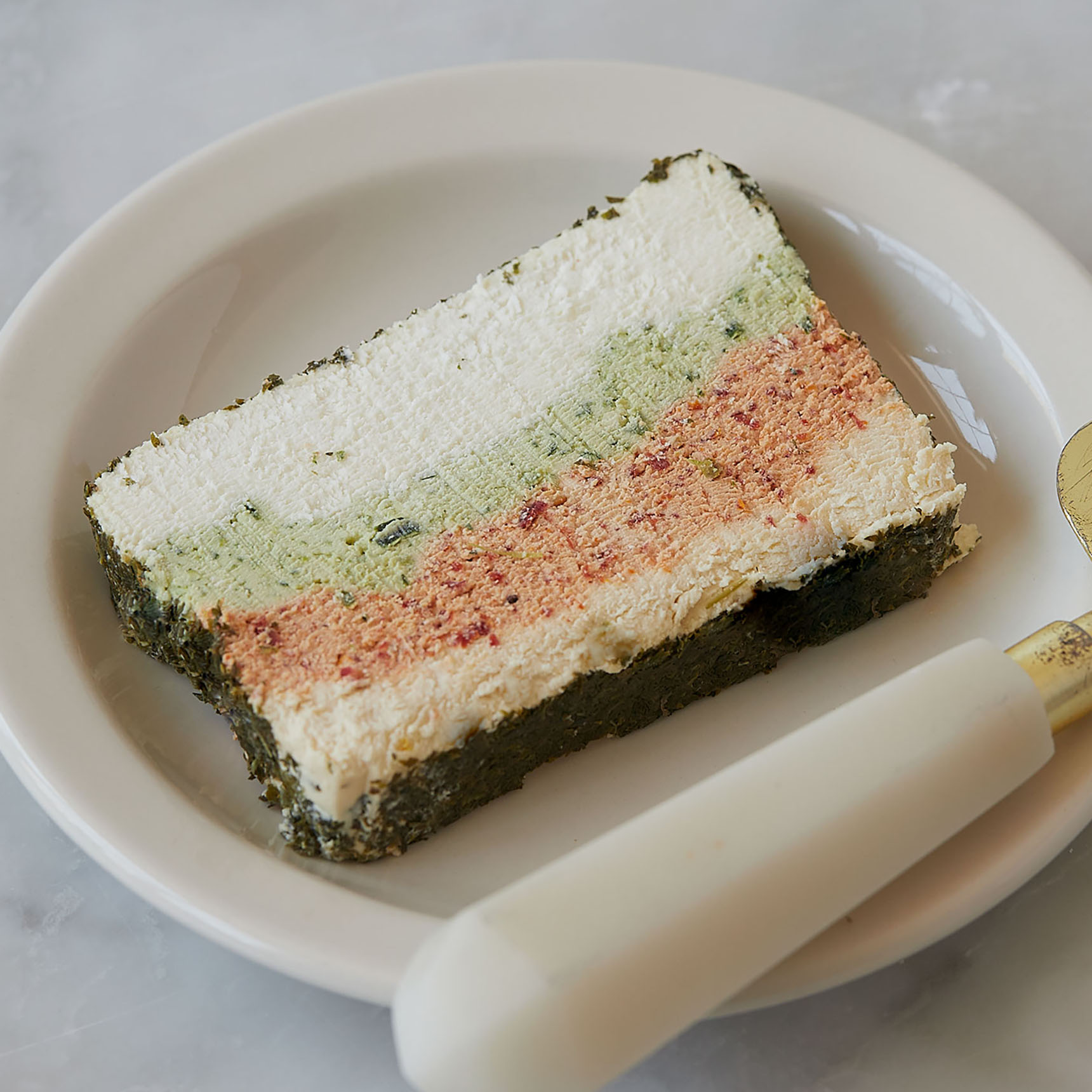 Capriole Fromage a Trois – three layers of flavored chèvre | Murray's ...
