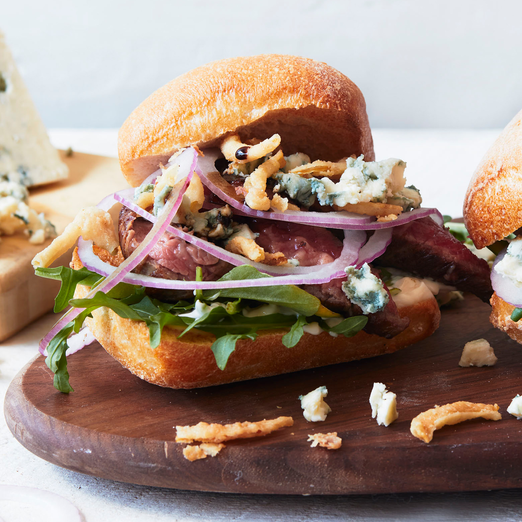 Mini Steak Sandwiches with Blue Cheese Murray's Cheese