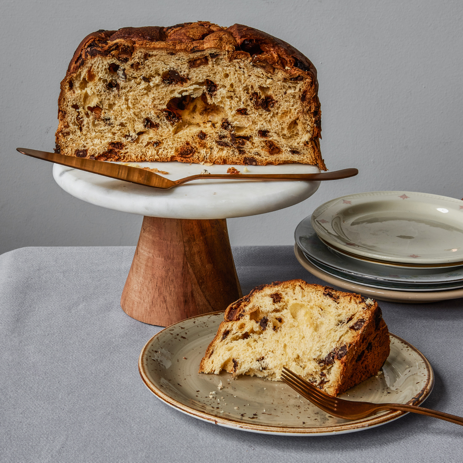 Rustichella D'Abruzzo Fig & Chocolate Panettone – sweet bread