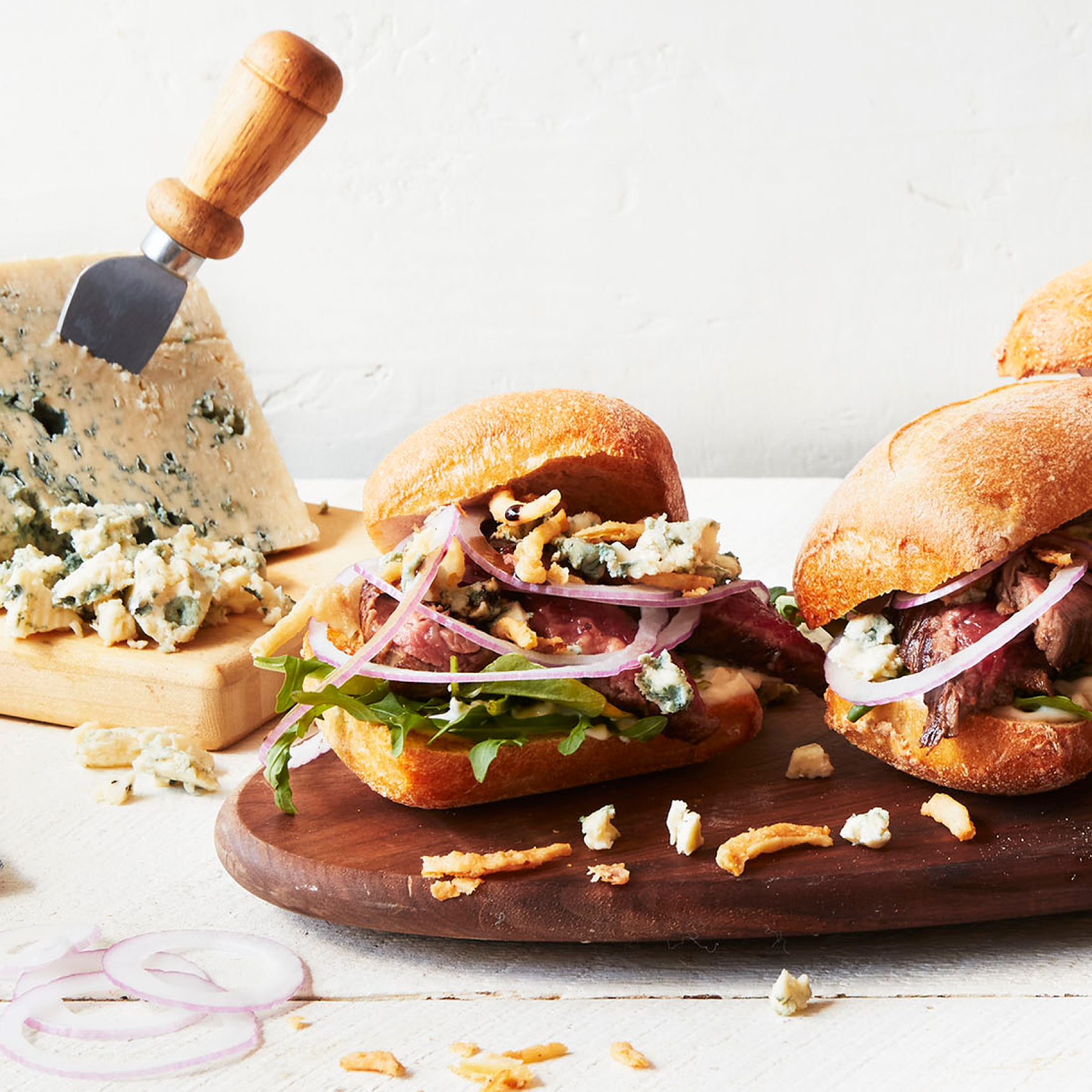 Mini Steak Sandwiches with Blue Cheese Murray's Cheese