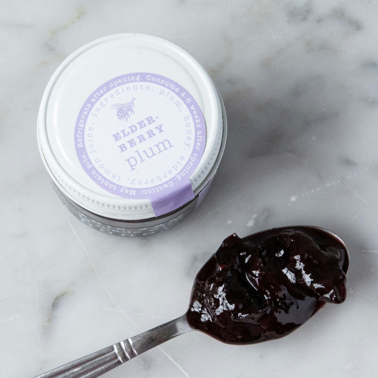 v smiley preserves elderberry plum honey jam specialty foods