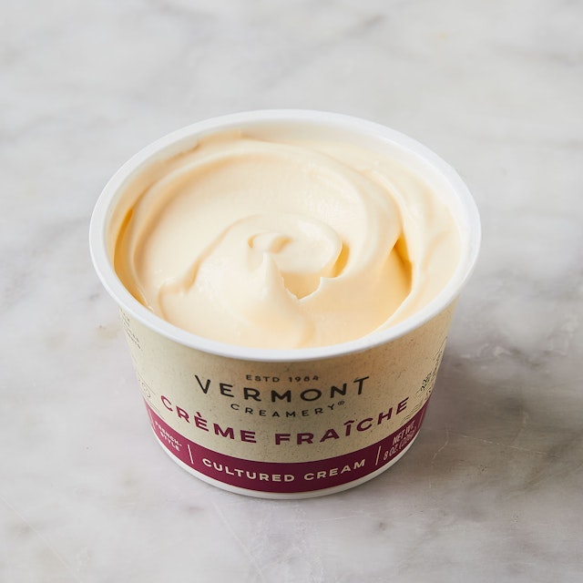 Vermont Creamery Creme Fraiche – thick, creamy, slightly nutty