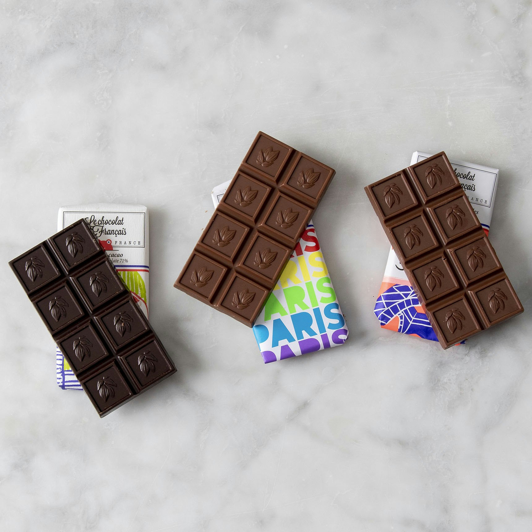 Le Chocolat Des Francais Chocolate Bar Trio