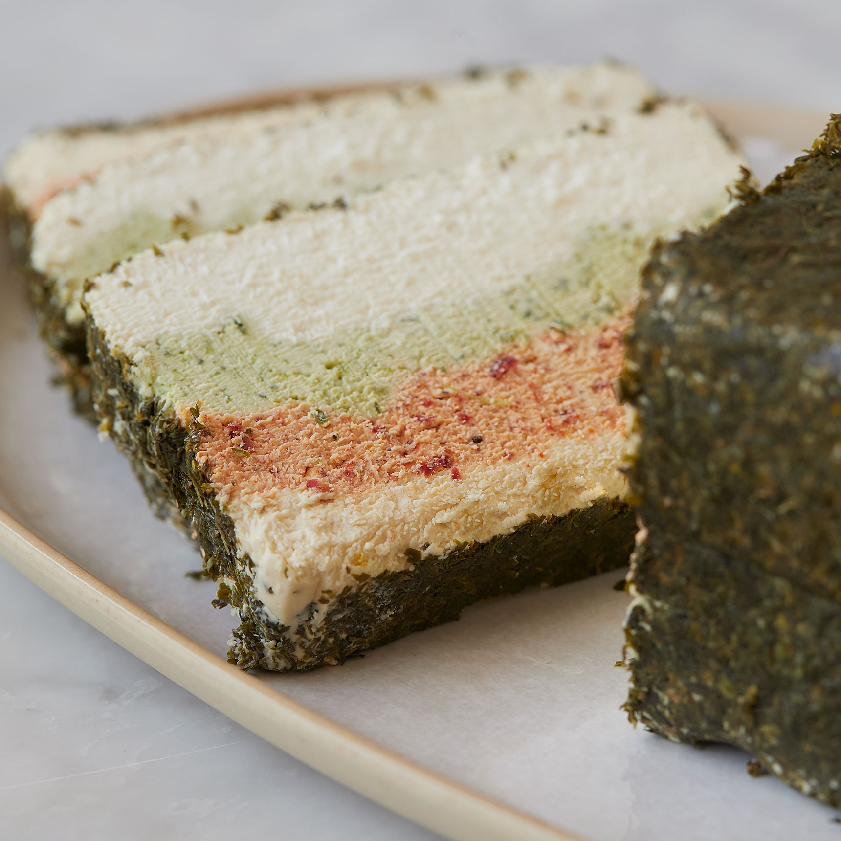 Capriole Fromage a Trois – three layers of flavored chèvre | Murray's ...