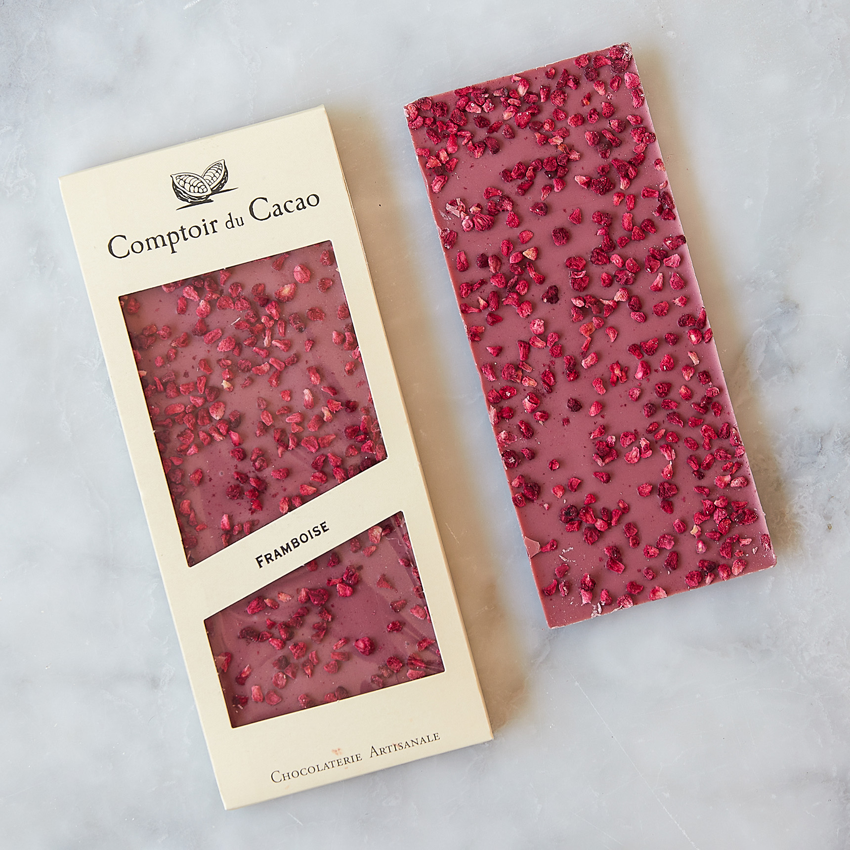 Mathez Cocoa-Powdered Truffles With Raspberry Macaron | Murray's