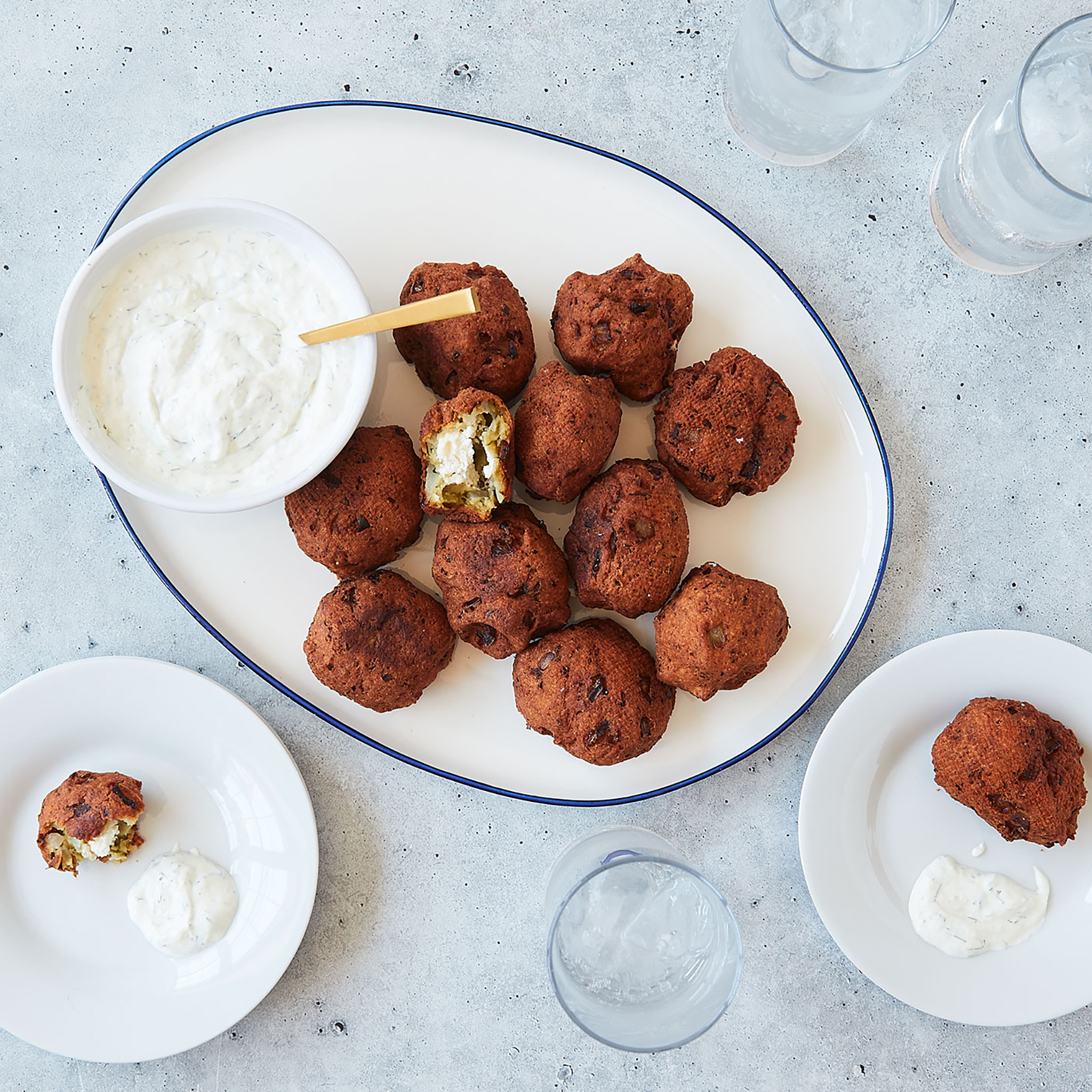 Feta-Stuffed Falafel with Tzatziki | Murray's Cheese