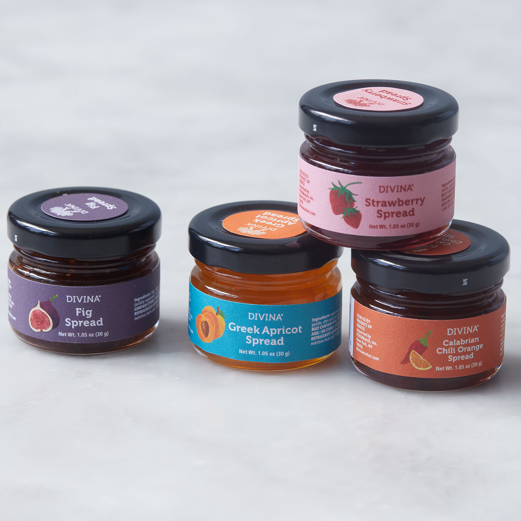 Divina Mini Jam 4-Pack – a sweet and savory sampler | Murray's Cheese