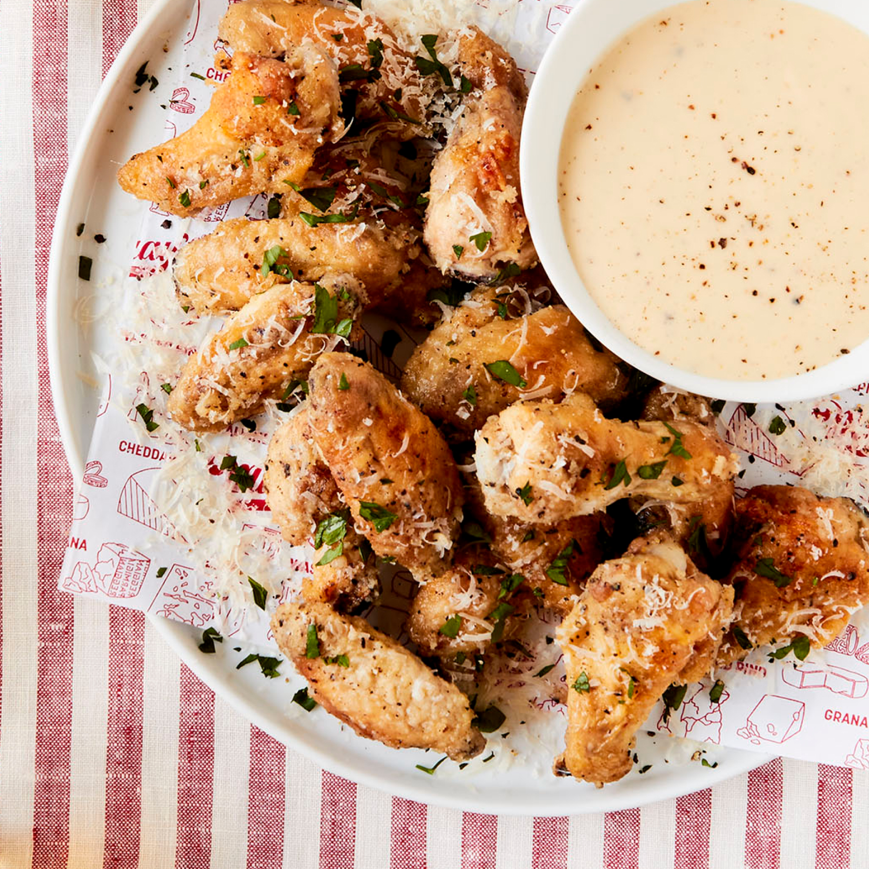Garlic Parm Wings | Murray's Cheese