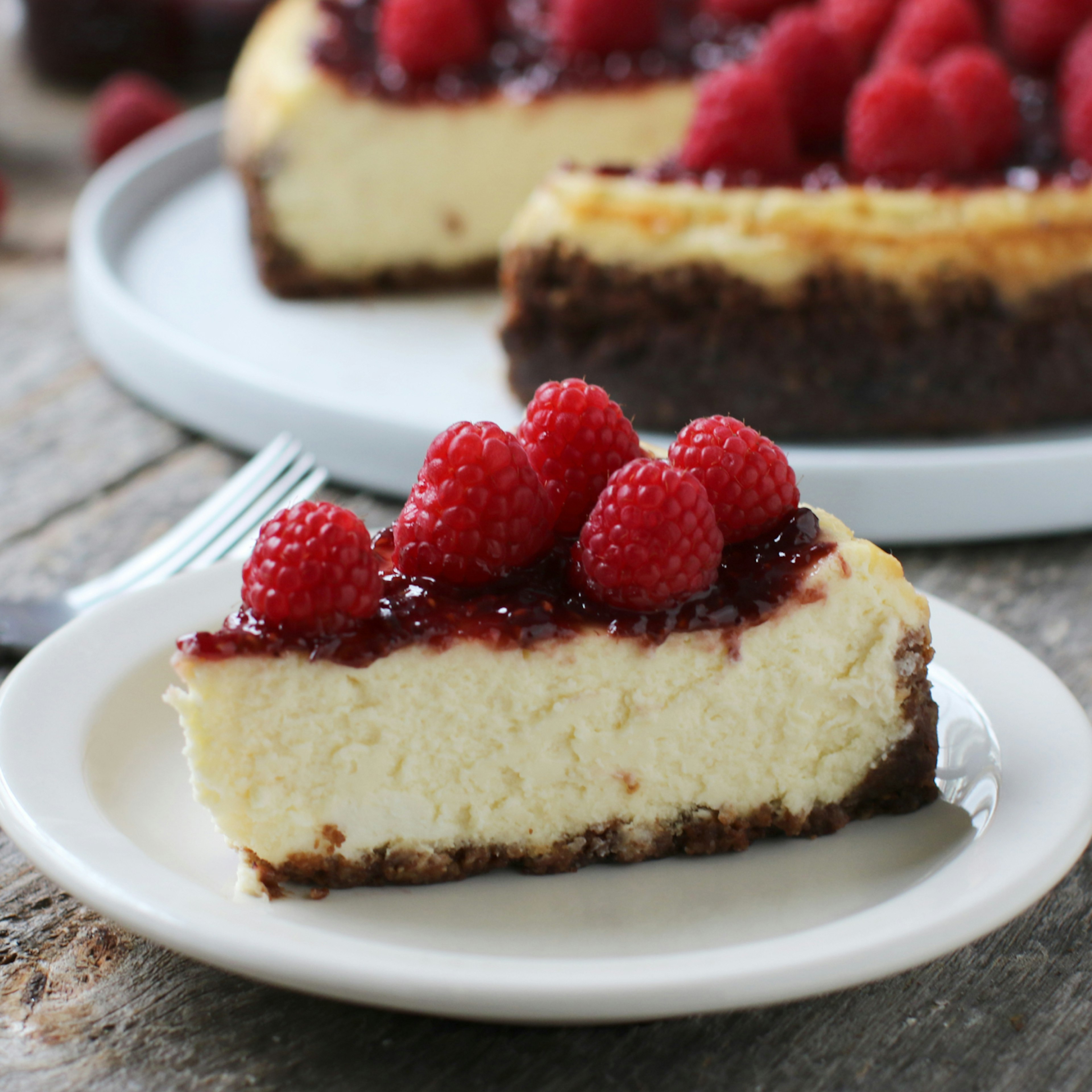 View item NY Style Goat Cheesecake with Raspberry Jam