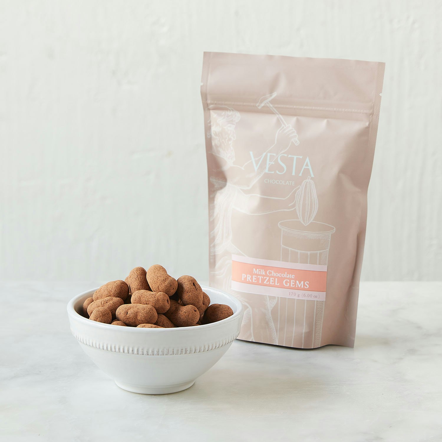 Vesta Chocolate Milk Chocolate Covered Pretzel Gems specialty foods