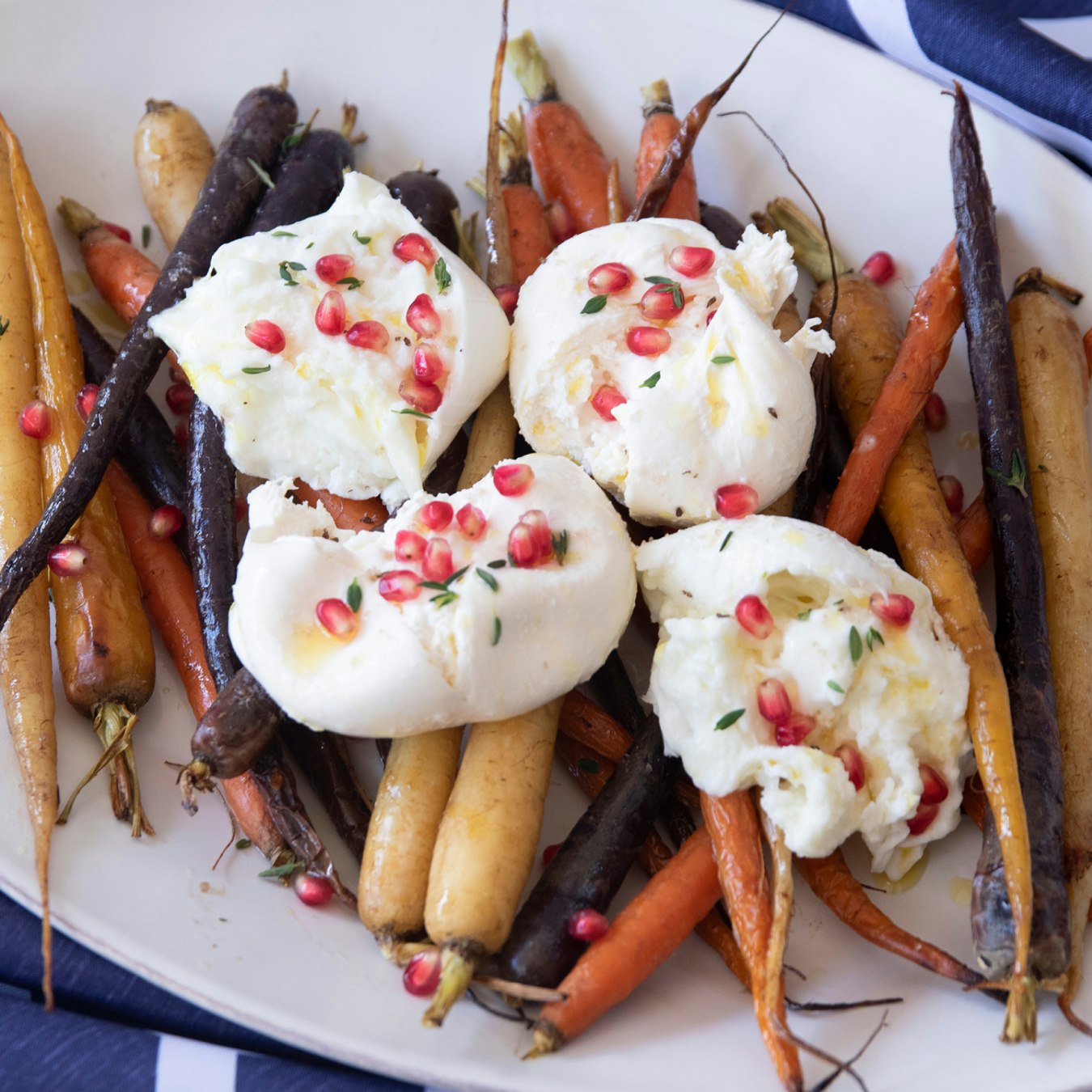 View item Roasted Vegetables with Burrata & Pomegranate