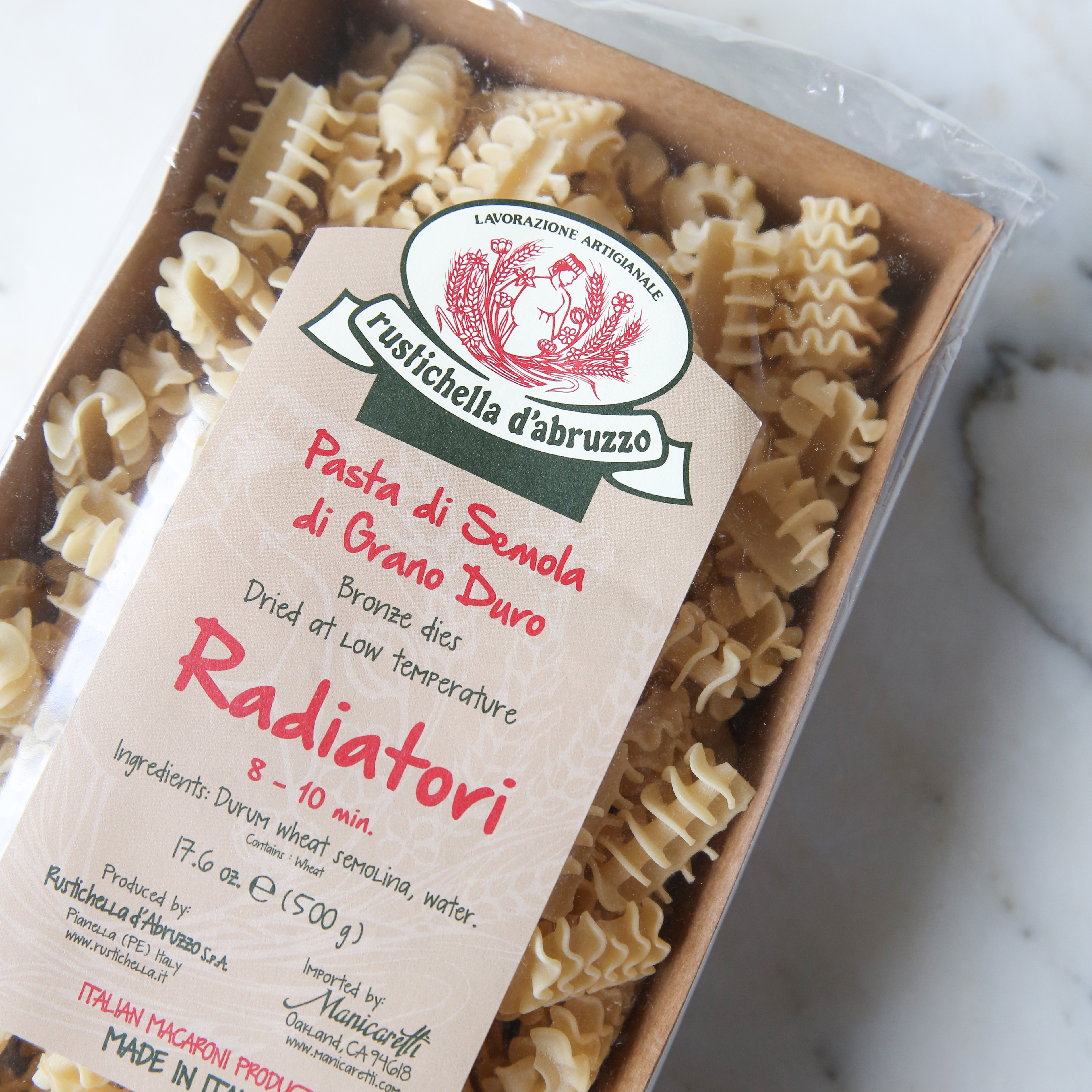 Rustichella D'abruzzo Radiatore Pasta – a dense, springy, ridged pasta ...