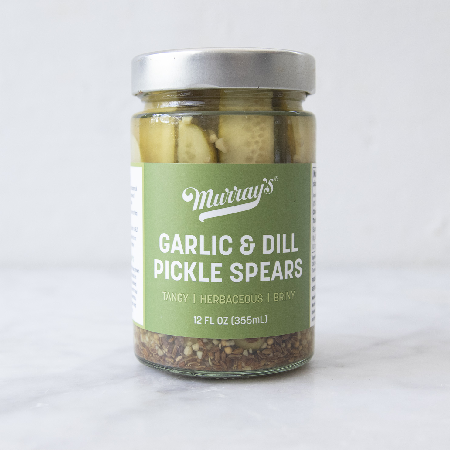 Murray’s Garlic and Dill Pickle Spears a jar of bold, tangy