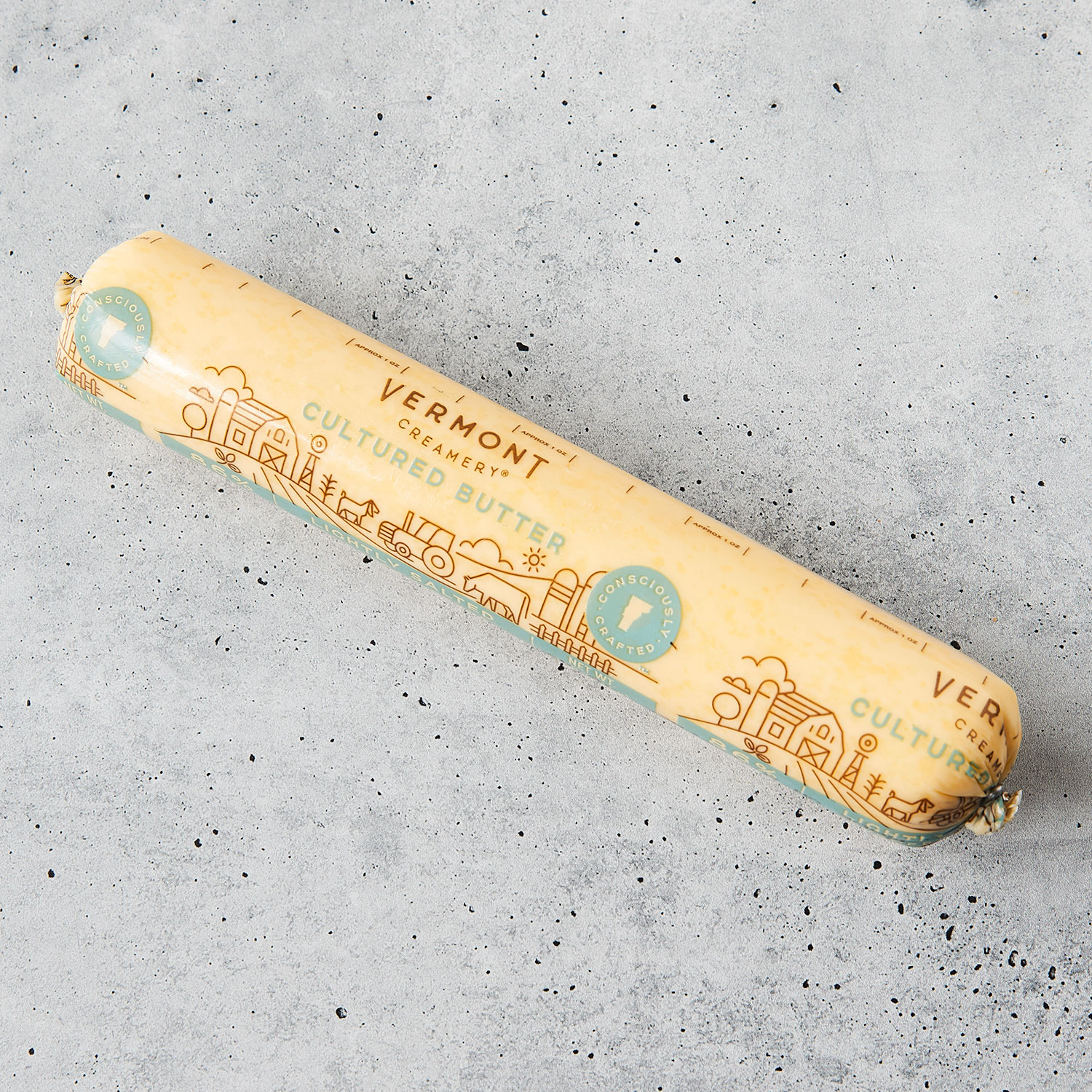 Vermont Creamery Lightly Salted Butter Chef Roll 16oz Murray's Cheese