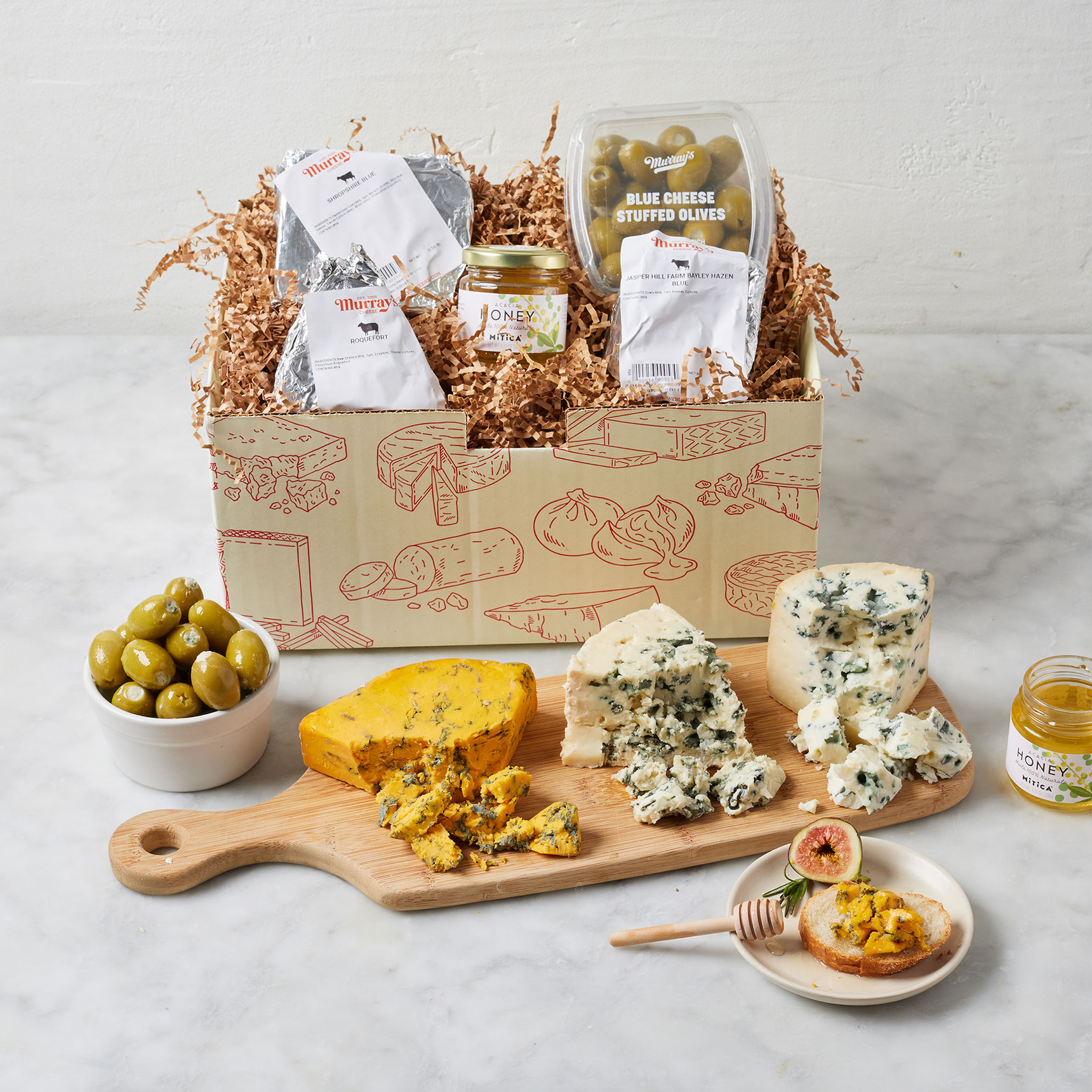 Blue Cheese Lover’s Collection – a gift box of bold cheeses | Murray's ...