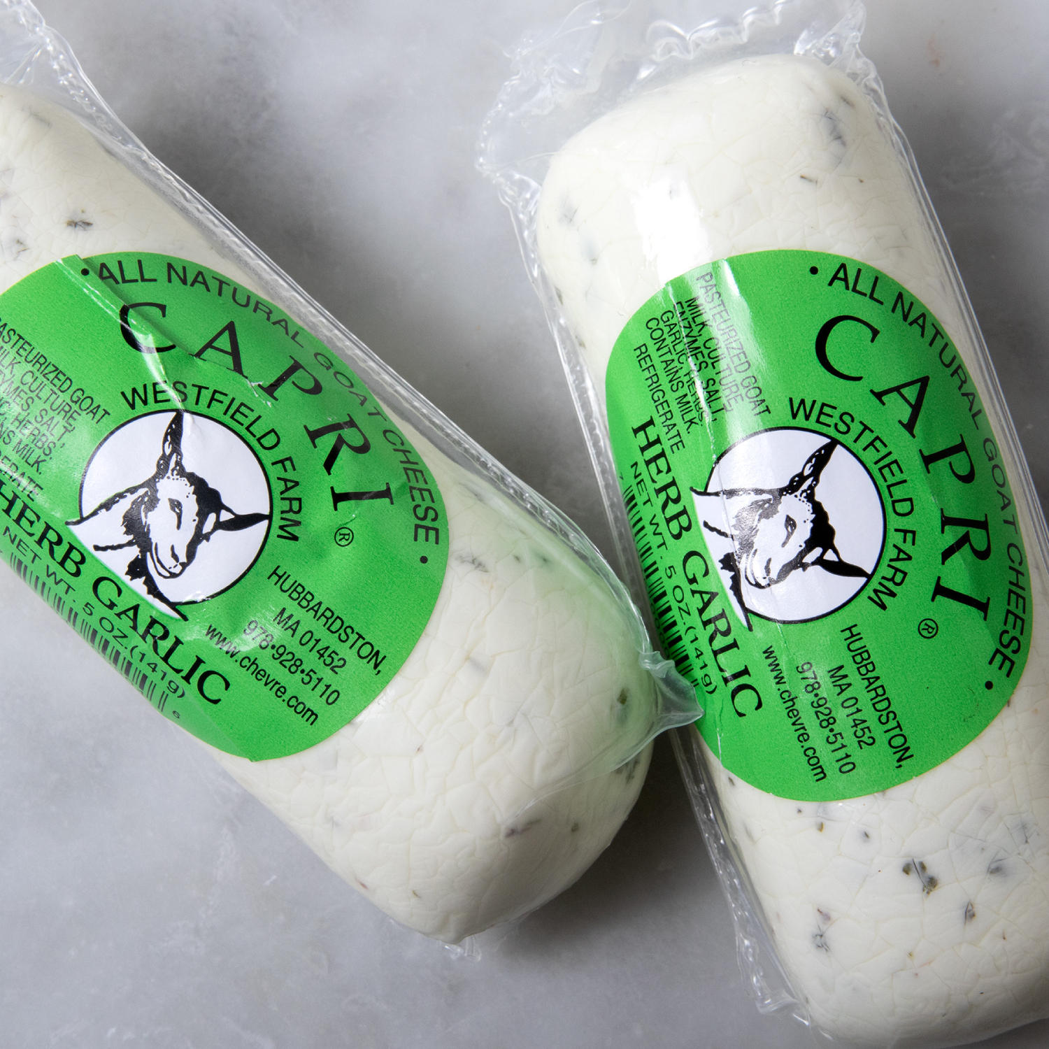 Westfield Farms Herb Garlic Capri herbaceous, bright, creamy Murray's Cheese