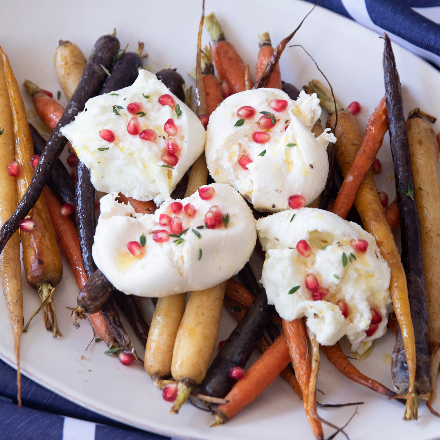 Roasted Vegetables with Burrata and Pomegranate | Murray's Cheese